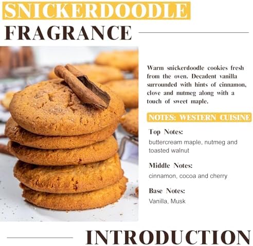 EUQEE Snickerdoodle Fragrance Oil for Candle Making (2.02 Fl oz/60 ml)