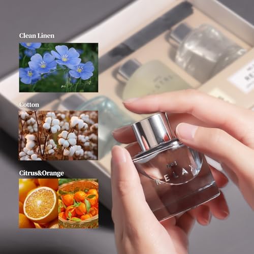 3 Pack Fragrance Reed Diffusers, 50ML Clean Linen Cotton Citrus Orange