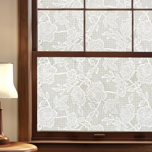 ADD.HERES Window Privacy Film, Glass Decorative Static Cling, 17.5" x 78.7"