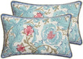 patdrea Designer Vintage Lumbar Throw Pillow Cover,12"x20",Set of 2