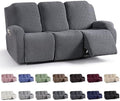 KinCam Recliner Sofa Covers, Stretch Reclining Cover, Dark Gray