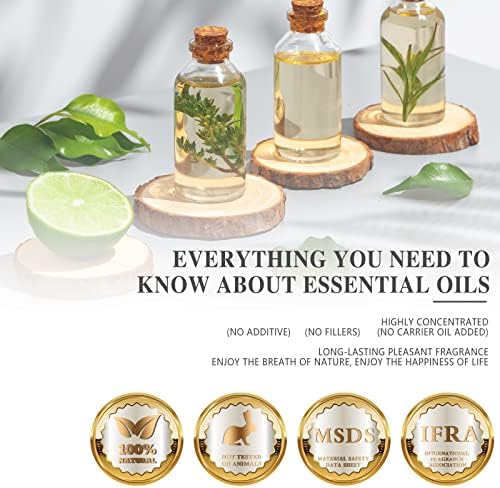 Vanilla Essential Oil 30ml/1.01fl.oz, MAYJAM Premium Vanilla Oils for Aromatherapy, Diffuser, Soap Making, Candle Making, Long Lasting Scents (Pack of 2)