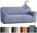 PAULATO Premium Stretch Couch Covers for Sofa - Sofa Chair Cover Washable, Dogs & Pets Friendly - Elastic Polyester Loveseat Slipcovers - Non-Slip Love Seat Couch Covers - Blue (64"-85" Wide)