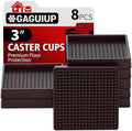 Non Slip Furniture Pads Square, 3" 8PCS Furniture Coasters for Wood Floors