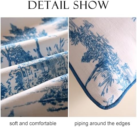patdrea Designer French Vintage Throw Pillow Cover,18"x18",Set of 2