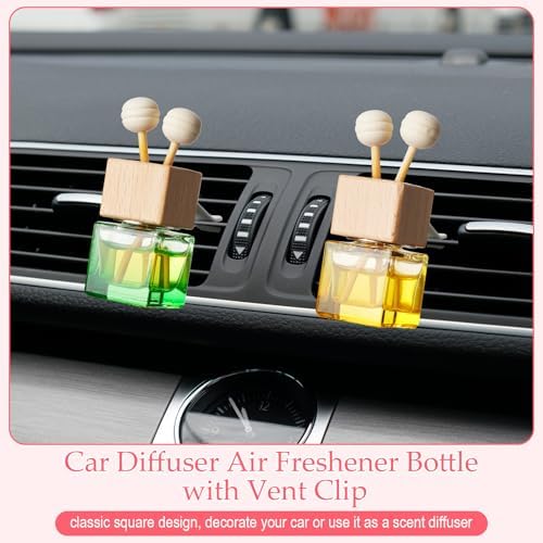 Zubebe 30 Pcs Car Diffuser Vent Clip Empty Diffuser Bottle, Colorful