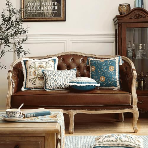 patdrea Designer French Vintage Lumbar Throw Pillow Cover,12"x20"