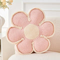 Kcvvcr Flower Pillow, Soft Flower Decorative Throw Pillow, Cute Daisy Flower Shaped Seating Floor Cushion Room Décor Plush Pillows for Sofa Couch Bed (13.7 Inch, Light Pink)