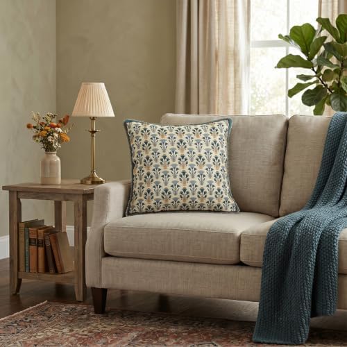 patdrea Designer French Vintage Square Throw Pillow Cover,18"x18"