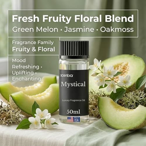 Mystical Hotel Scent Diffuser Oil, Melon Raspberry Jasmine Blend, 50 mL