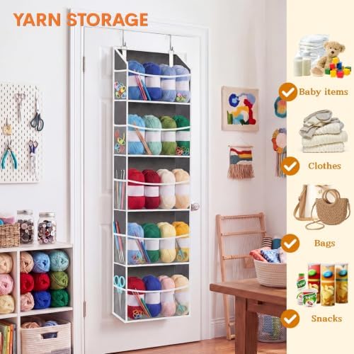 5Tiers Over Door Organizer, Weekly Clothes Organizer for Kids