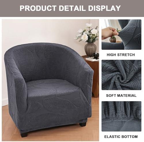 Eco-Ancheng Club Chair Slipcover Tub Chair Cover Stretch Armchair Covers