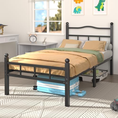 14 Inch Twin XL Bed Frame with Headboard and Footboard