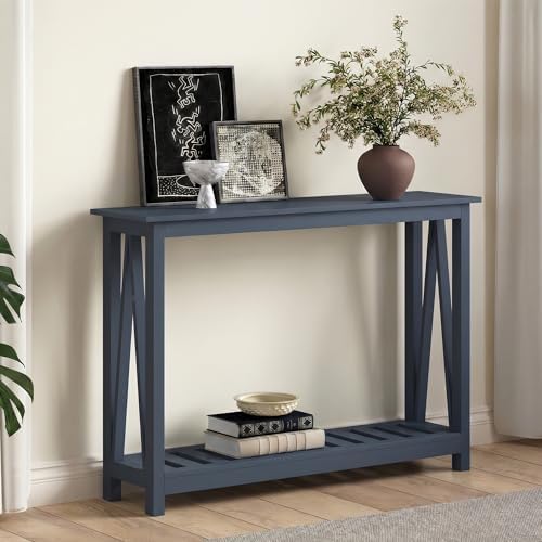 ChooChoo Farmhouse Console Table, Narrow Sofa Table for Entryway, 40 Inch