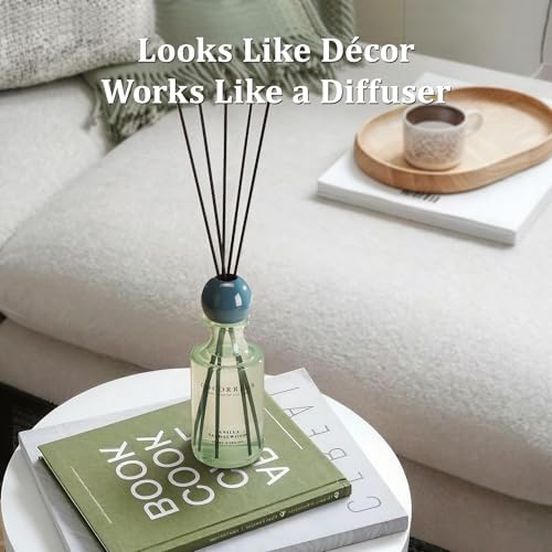 COCORRÍNA Reed Diffuser 8.5 oz Large Capacity Vanilla Sandalwood Scent