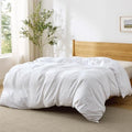 Bedsure California King Duvet Cover, 1Pc Soft Double Brushed Bedding, White