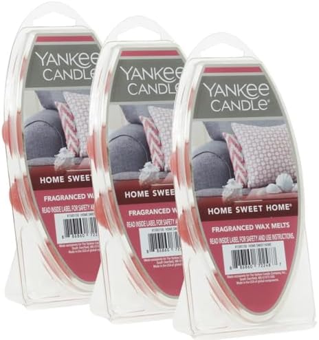Yankee Candle Home Sweet Home Wax Melts Ideal for Use in All Wax Warmers Perfect for DIY Candle Making,6 Count (Pack of 36)