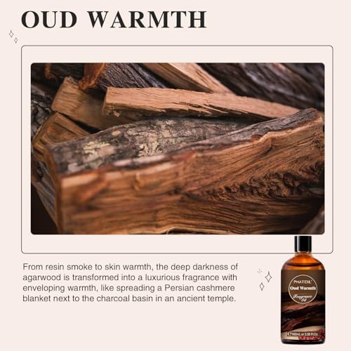 PHATOIL Oud Warmth Fragrance Oil for Diffuser Aromatherapy 3.38FL.OZ