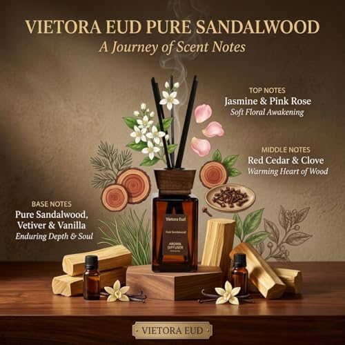 Sandalwood Reed Diffuser, 5.2 Fl Oz