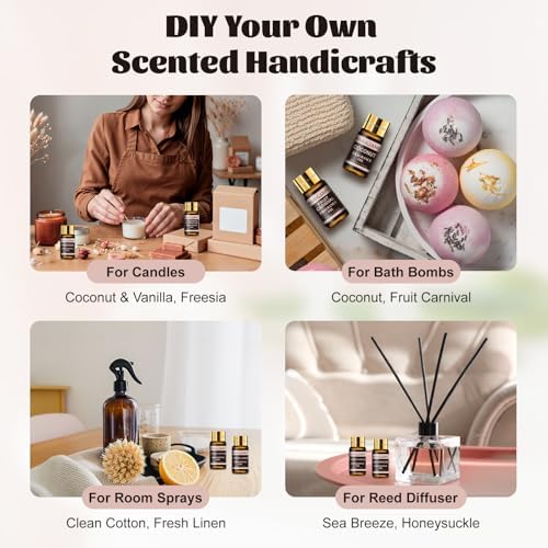 MAYJAM Essential Oils Set - Fragrance Oil for Diffuser Soap Candle Making