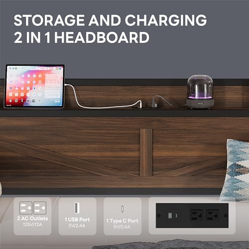 LIKIMIO Twin Daybed with Pop Up Trundle & Charging Station & Storage Shelf