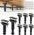 YHK 8PCS Adjustable Height Bed Support Legs 5.0-7.8inch, Bed Frame Support Legs for Bed Slat and Frame, Plastic Bed Frame Support Replacement Bed Support Reinforcement Parts