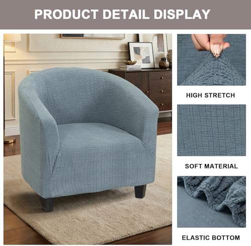 Eco-Ancheng Club Chair Slipcover Tub Chair Cover Stretch Armchair Covers