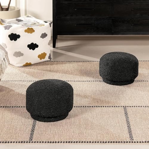 15" Small Foot Stool Cute Foot Rest Round Mushroom Ottomans