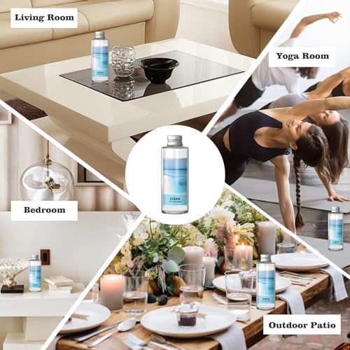 SCENTORINI Reed Diffuser Oil Refill Set, Ocean Diffuser Oil 6.76 Fl Oz