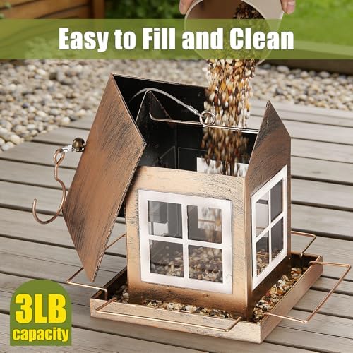 Bird Feeder, Waterproof Bird Feeders for Outdoor Hanging