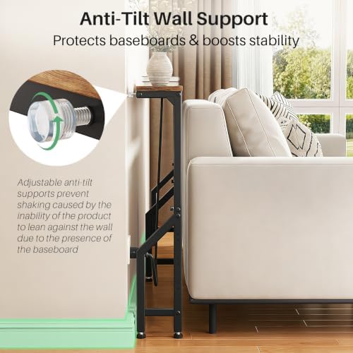 Kitstorack 76.9" Narrow Console Table with Power Outlet for Living Room