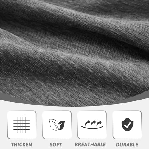 MEETSKY Sofa Covers for Pets Washable Couch Covers for 3 Cushion Couch Sofa Pet Friendly Oversized Sofa Slipcovers, Sofa Throw Blanket for Dogs Couch Protector, 91"x 134", Charcoal Gray