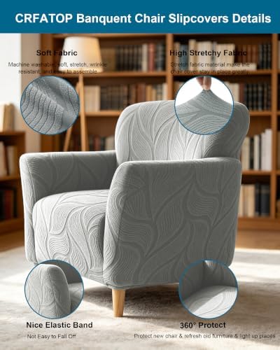 CRFATOP Accent Chair Cover, Stretch Armchair Slipcover for Living Room,A40
