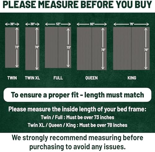 Wooden King Bed Slats for Support Under Mattress with Cover – Replacement Wood Slats for King Size Bed Frame – Under Mattress Support Without Extra Height – 3.38-Inch Standard Width