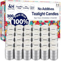 Tea Lights Candles 300 Pack, 4 Hour Palm Wax Tealights