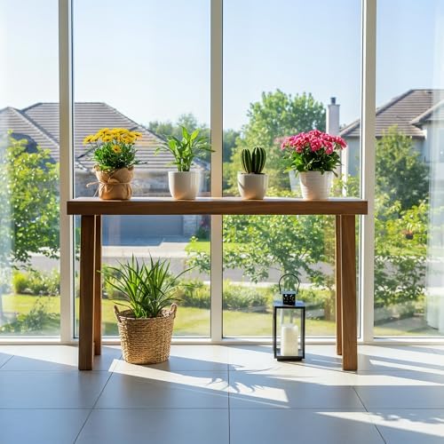 Plank+Beam Classic Console Table, 56 Inch, Pecan