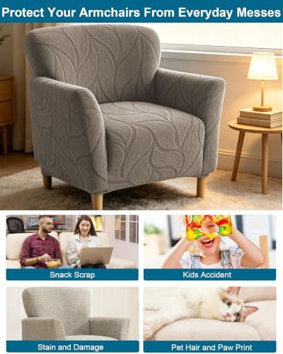 CRFATOP Accent Chair Cover, Stretch Armchair Slipcover for Living Room,A38