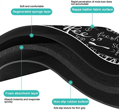 Fun Coffee Mat 23inx15in,Coffee Bar for Countertops,Absorbent Hide Stain Anti-Slip Accessories Fit Under Machine Mat,dish Drying Mats Kitchen, (DS)