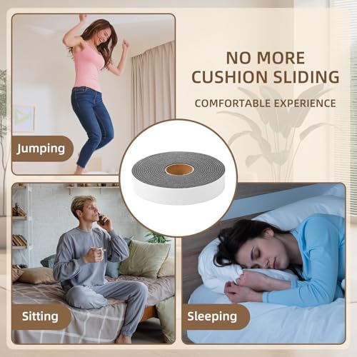 Yalikop 4 Inch x 30 Feet Mattress Non Slip Gripper Pad, Anti-Slip Tapes