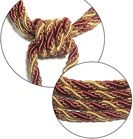 2 Pack Tassel Curtain Tiebacks Drapery Curtain Holdbacks-Red
