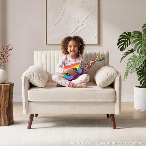 Modern Oversized Accent Reading Chair for Living Room, 43", Chenille, Beige