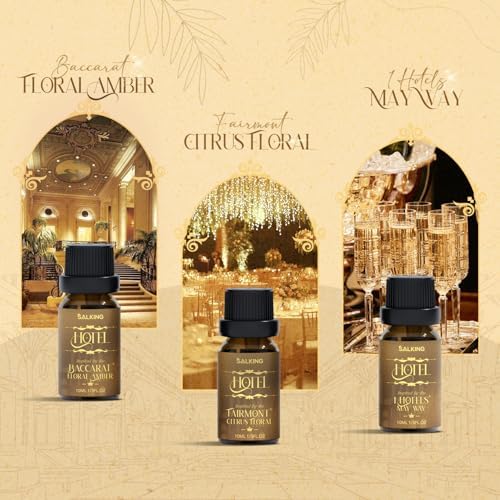 SALKING Essential Oil Diffuser with Luxury Hotel Fragrance Oil Set, 100ml