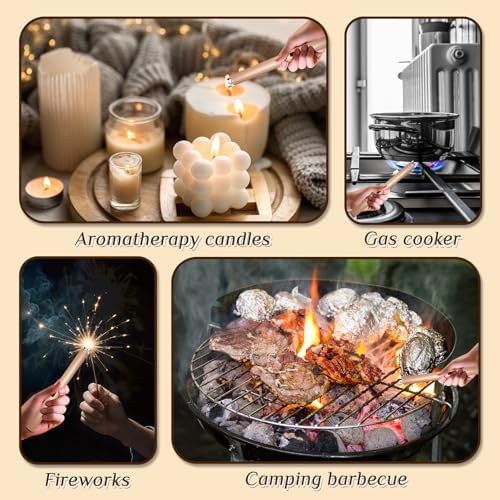 2 PCS Candle Lighter,Windproof Flameless Rechargeable Electric Lighter
