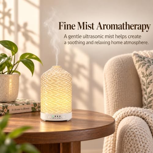 Essential Oil Diffuser for Home, 120ml Glass Aromatherapy Diffuser