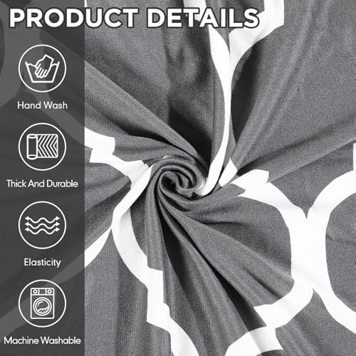Peryiter 2 Pcs Dark Gray Couch and Loveseat Sofa Covers,2 Size