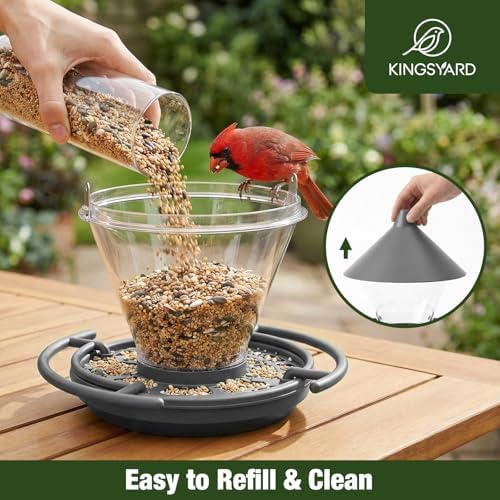 Kingsyard Wild Bird Feeder for Outdoors Hanging