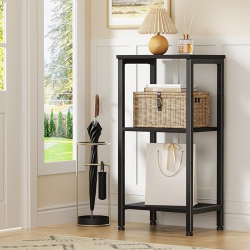 Asgolion 30 Inch Tall Side Table, Small End Table with Adjustable Shelf