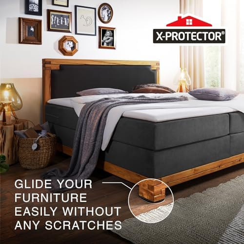 X-Protector Felt Furniture Sliders Hardwood Floors - 4 PCS 6" x 3 1/2"