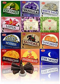 Hem 12 Assorted Boxes of Incense Cones, (120 Total)| Natural Fragrance for Aromatic Rooms | Odor Remover Incense for Stress Relief & Relaxation (Assorted 3)