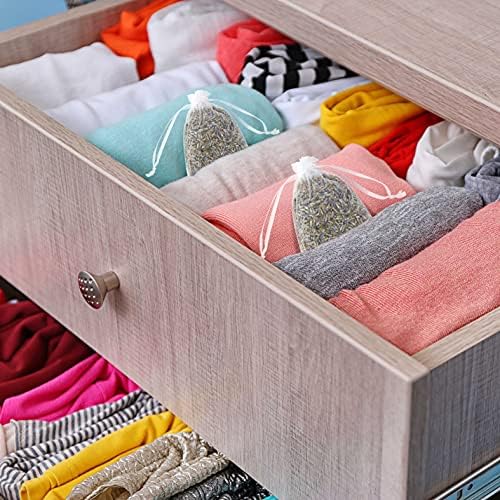 Lavande Sur Terre French Lavender Sachets for Drawers and Closets Fresh Scents, Set of 24, Home Fragrance Sachet for Closets and Drawers, White, LV-C-24-2